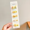 Pinzas para el pelo de bebé para niñas, no dañan el pelo, completamente cubiertas de tela, lindas pinzas de tela para flequillo, accesorios para el pelo de niños