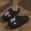 Zapatos Croc de Flores Zapatillas Eva Perezosas Antideslizantes para Mujer Zapatillas Baotou Medias Zapatillas para Mujer Ropa Exterior Verano 2025 Nuevo Estilo