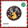 Bola de Navidad transfronteriza de 18 pulgadas MerryCrhistmas fiesta temática de invierno Noche de Navidad decoración con globos de película de aluminio