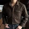Chaqueta versátil estilo coreano 2026 nueva chaqueta de manga larga estilo japonés estilo Hong Kong ins camisa holgada camisa de trabajo para hombre