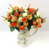 Flor Artificial 21 Rosas de Diamante Ramo Pequeño de Rosas Venta Directa de Fábrica Flor Falsa al por Mayor Decoración del Hogar Guangzhou Estambres de Rosa