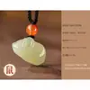 Pingente de Jade Hetian Natural do Ano do Cavalo do Zodíaco Chinês para Nascidos no Ano do Cavalo, Item de Presente em Joia