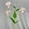 Nuevas Flores Artificiales para Boda y Decoración del Hogar, Pequeñas Orquídeas Iris Estilo Pintura al Óleo, Flores Falsas para Escaparates de Centros Comerciales y Arreglos de Paisajismo