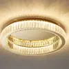 Lámpara de techo de cristal de lujo para dormitorio y sala de estar, iluminación moderna minimalista para el hogar para dormitorio y estudio, lámpara de techo elegante de alta gama para habitación