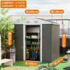 Galpão de Armazenamento de Ferramentas para Jardim Externo, Área de Serviço Externa, Casa Modular para Telhado, Casa Móvel Destacável, Fácil de Montar