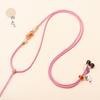 Nuevo collar de perlas finas tejidas con cuerda ajustable para dama, cordón con colgante de jade, cuerda con colgante de jade