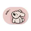 Alfombrillas de Suelo para Baño de Dibujos Animados Lindos para Gatos y Perros Estilo Retro Estilo Europeo Absorbentes Felpudo de Puerta de Baño Alfombrillas de Suelo para Baño