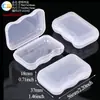 Caja de Almacenamiento de Tapones para los Oídos de Esponja, Mini Caja para Pendientes, Caja de Plástico para Auriculares, Caja Cuadrada Pequeña, Caja Redonda Pequeña, Caja de Embalaje para Tapones para los Oídos de 5 Compartimentos