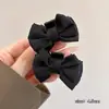 Pinza para el Cabello Negra con Lazo Pequeño para Mujer, Pasador de Oreja de Hada de Verano, Pasador de Cabello de Princesa, Pinza para el Cabello Detrás de la Oreja, Accesorio para el Cabello