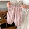Pantalones Casuales de Verano para Niñas Pantalones de Encaje Elegantes para Bebés y Niños a la Moda Versión Coreana