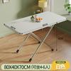 Mesa Dobrável Mesa de Jantar para Uso Doméstico em Apartamentos Pequenos, Mesa Retangular Simples para Moradia Alugada, Mesa de Jantar Dobrável para Montar Barracas