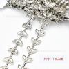 Cadena de aleación de diamante de cristal electrochapada al por mayor, cadena de cintura para ropa, cadena de perlas, accesorios decorativos para bolsos.