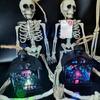 Decoración de Halloween Lámpara de Fantasma Utilería de Diseño de Ambiente de Terror Lámpara de Calavera Lámpara de Vela LED Lámpara de Calabaza
