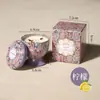 Copo Vela de Cera de Soja para Interior Sem Fumaça Perfumada Lata de Metal Fragrância Aromaterapia para Casa Enfeites Presente de Aniversário