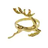 Anillo para Servilleta de Flor de Alce Transfronteriza Campana Copo de Nieve Anillo para Servilleta Decoración Navideña de Hotel Hebilla para Servilleta Venta al por Mayor