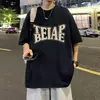Camisa de manga corta para hombre 2024 verano holgada moderna casual de media manga moda camiseta camiseta básica top de manga tres cuartos