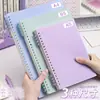 Cuaderno de Hojas Sueltas Deli B5 Cuaderno de Hojas Sueltas Morandi, Cómodo de Sostener, Cuaderno Espiral Desmontable A5 para Estudiantes de Secundaria
