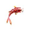 Nova Broche de Diamante de Alto Padrão Gota de Óleo Peixe Koi Vermelho e Amarelo Personalizado Guofeng Pin Peixe Dourado Carpa Estilo Simples Masculino e Feminino