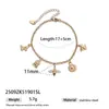 Collar Taina de Acero Inoxidable Europeo y Americano Lujo Ligero Nicho Versátil Abejita Girasol Collar con Múltiples Colgantes para Mujer No se Desvanece