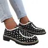 Zapatos de lunares nuevos de talla grande para mujer transfronterizos europeos y americanos, zapatos de talla grande al por mayor con lazo para mujer primavera 2026