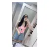 Top Tubo Fresco e Puro Estilo Girly Tendência Verão 2025 com Estampa de Gato, Fashion e Versátil