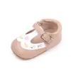Sapatos pequenos de couro bordados estilo western para bebê, sapatos de bebê, sola macia, cabeça redonda fofa, sapatos de princesa para bebê, atacado BMH3040
