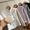 Jaqueta Graphene Slim Fit com Efeito Emagrecedor, Gola Alta, Zíper Duplo, Moletom de Manga Longa, Casaco Espesso Outono/Inverno