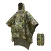 Saco de Dormir Cálido de Camuflaje para Exteriores, Saco de Dormir de Camuflaje Estilo Capa, Saco de Dormir de Emergencia Portátil para Montañismo, Camping, Viajes