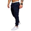 Nuevos pantalones deportivos casuales para hombre con cordón elástico, holgados, con entrepierna abierta