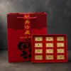 Adornos Zodiacales de Lámina Dorada Doce, Bolsas de la Fortuna de Lámina Dorada, Cajas de Regalo, Recuerdos para Eventos Corporativos de Año Nuevo al por Mayor