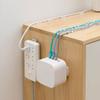 Soporte de enchufe multifunción sin perforaciones para pared, pasta adhesiva sin costuras para pared, montaje en pared, regleta de cableado con enchufes, almacenamiento sin costuras