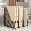 Portadocumentos Estantería de Escritorio Estante de Almacenamiento de Oficina Vertical Multicapa con Portalápices Ahorrador de Espacio para Escritorio de Trabajo Nivel