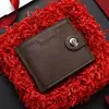 Billetera Corta Nueva para Hombre Moda Negocios Tarjetero Cuero Delgada Multitarjetas Billetera Universal para Cambio para Hombre