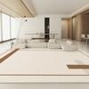 Alfombra de terciopelo impermeable Maillard para sala de estar, mesa de centro de lujo ligera y avanzada, alfombra de piso simple francesa para dormitorio