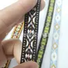 1,5CM Faixa Jacquard Estilo Étnico Ponto Poliéster Nylon Faixa Jacquard de Computador Faixa Bordada Acessórios para Roupas