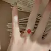 Anel Clássico de Coríndon Vermelho Sangue de Pombo Oval Cultivado para Mulheres, Elegante e Luxuoso, Versátil para o Dia a Dia, Pedra Preciosa Dourada para Mulheres