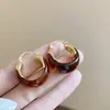 Pendientes de Ámbar Vintage 2026 Nuevos Más Vendidos Pendientes de Aro de Gama Alta Estilo Hong Kong Pendientes Melard para Mujer Otoño Invierno