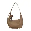Bolsa de Ombro Casual Tote Bag Texturizada Lisa Tendência Retro Grande Capacidade Moda Verão 2026