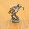 Modelo de soldado orco de cobre blanco sólido, juguete de metal, regalo para hombres, juego de mesa con personalidad, decoración de escritorio para coche, hecho a mano.