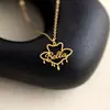 Collar de Acero Inoxidable de Lujo Ligero y Gama Alta de Amazon, Cadena para Clavícula Linda y Versátil, Joyería de Acero de Titanio, Regalo de Cumpleaños para Niñas