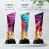 Nova medalha de troféu de cristal de alta qualidade Prêmio Criativo prêmio de competição da empresa para funcionários honra de funcionário excepcional colorido