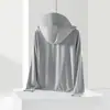 Ropa de Protección Solar de Seda de Hielo para Exteriores UPF50+ para Mujer, Mangas Largas, Estilo Nuevo, Anti-UV, Transpirable, Ropa de Protección Solar para Pesca para Hombre, Verano