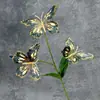 Decoración de ventana de mariposa impresa en 3D, decoración del hogar, accesorios de fotografía, flores artificiales populares, adornos de flores artificiales transfronterizos al por mayor
