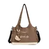 Bolsas para Mulheres 2026 Nova Estilo Coreano Bolsa Tote de Grande Capacidade Bolsa Transversal Casual Simples Bolsa Feminina Resistente ao Desgaste Bolsa de Ombro