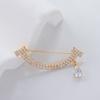 Estilo coreano Estilo coreano Broche de borla de diamante flash feminino Corsage Pin Design Sense Nicho Terno Luxo Elegante High-end Sense