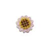 Pegatina de tela con lentejuelas y organza de girasol, parche bordado con flores, accesorios para decoración de ropa y joyas, etiqueta de tela