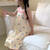 Vestido para Niña, Nuevo Estilo de Verano, Se Puede Usar Afuera, Elegante Ropa de Casa para Bebé Niña, Falda con Tirantes, Vestido de Playa para Niña Pequeña