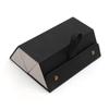 Caja de Almacenamiento para Joyería y Gafas, Caja de Regalo con Múltiples Compartimentos, Estuche Hecho a Mano de Cuero PU Texturizado Pequeño para Gafas de Sol