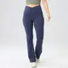 Pantalones de Yoga Deportivos Elásticos Acampanados Color Sólido Cruzados en la Cintura Transpirables Ligeramente Acampanados para Mujer Verano 2025 Amazon