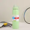 Transfronteiriça Novo Aço Inoxidável 304 Garrafa Térmica Outdoor Grande Capacidade Chaleira Esportiva Portátil Beber Direto Garrafa Espacial